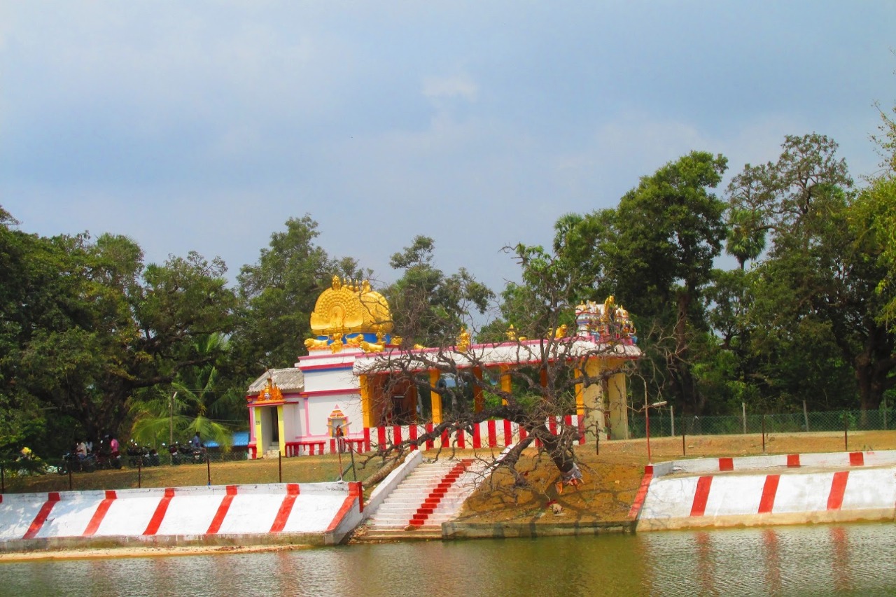 Village temple pond